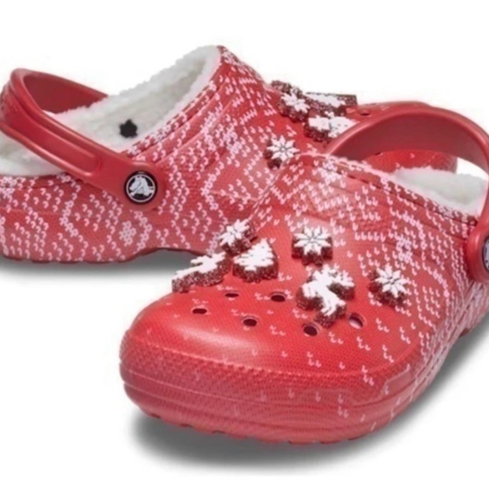 Crocs Classic Lined Holiday Clogs, Christmas‎ Shoes, Women 9-Men 7
NWT